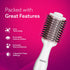 HV2179 Hot Air Brush for Hair, Blow Dryer Brush, Volumizer & Styler, 360° Airflow Vent, Oval Barrel for Hair Volume, Charcoal Bristles, Ceramic Coating Brushing Head, 1200W